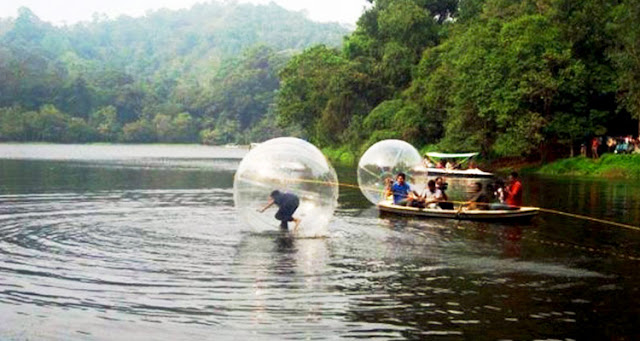 Zorbing Ball in Pookode Lake