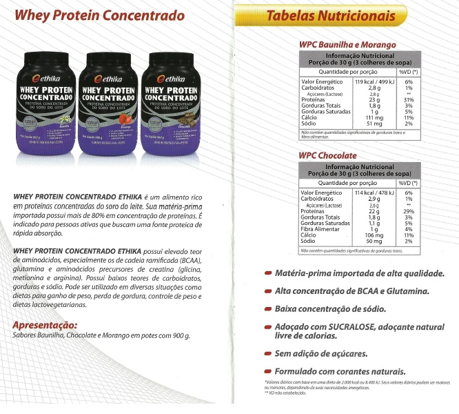 Fitness Online Brasil - Ethika Suplementos: Whey Protein