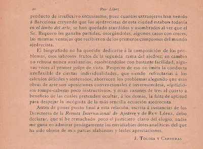 Artículo de José Tolosa y Carreras en la Revista Ruy López (4)