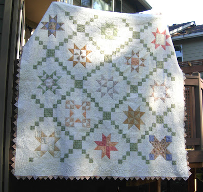 completed quilt front side