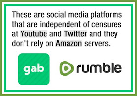 Gab and Rumble is the best social media in 2021.