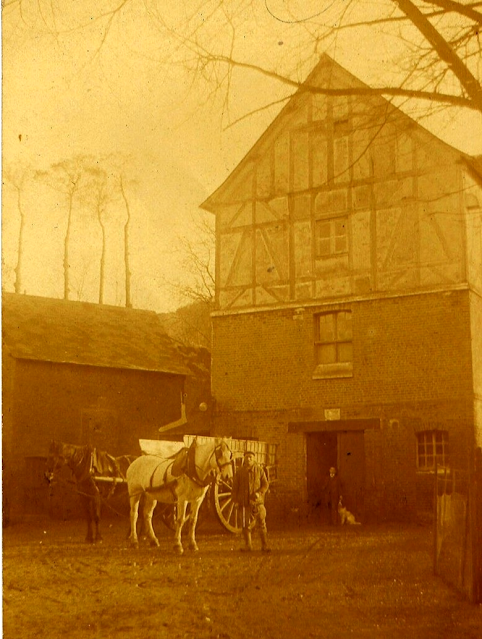 Le moulin de Pîtres, l’île Sainte-Hélène - La photo la plus ancienne (vers 1920 ?)