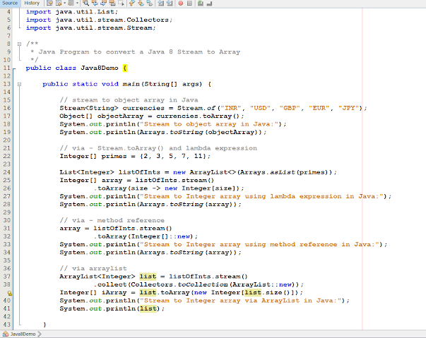 How to convert Java 8 Stream to Array or ArrayList