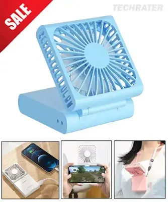 3-in-1 Cooling Fan with Powerbank and Mobile Holder