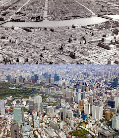 Tokyo, just after World War II and again in 2014