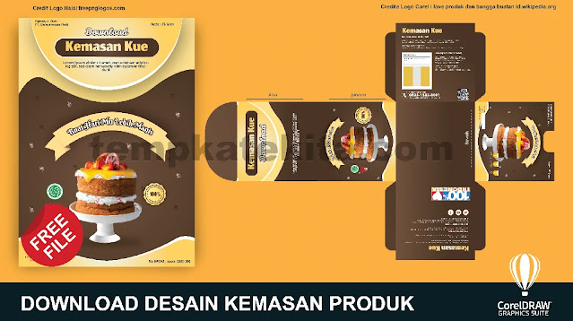 Download Desain Kemasan Produk Kue Coreldraw Dan Photoshop Gratis