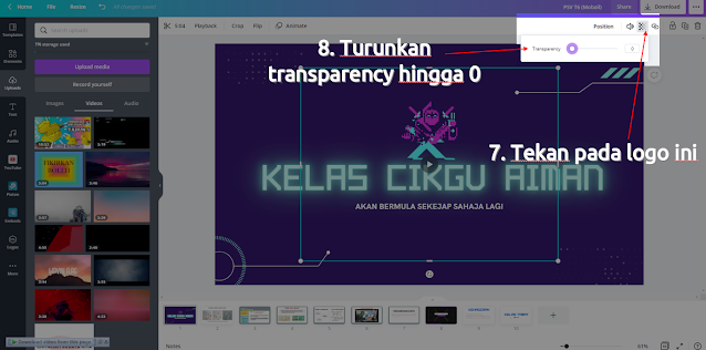 Masukkan Audio Yang Panjang Dalam Canva