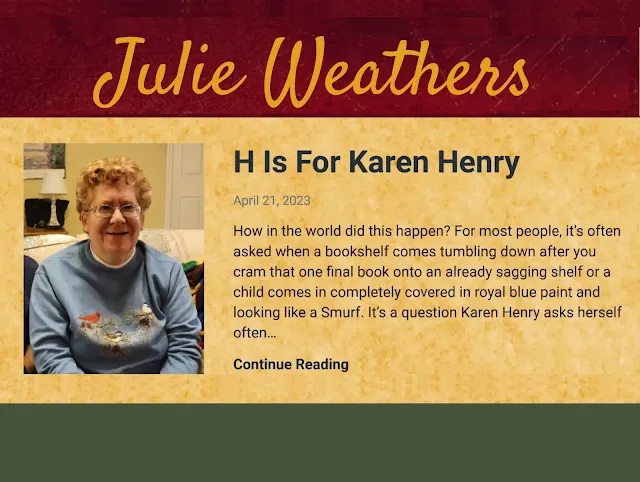 Julie Weathers blog
