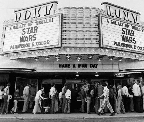 Fotografías del estreno de Star Wars en 1977