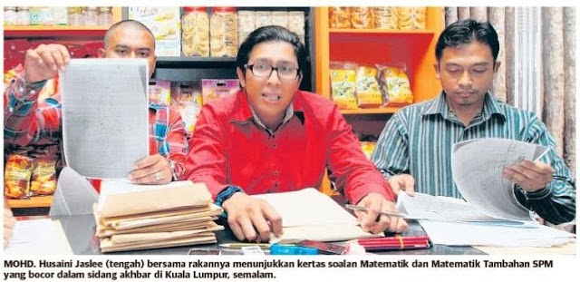 Soalan Matematik Spm Bocor Ini Dalangnya