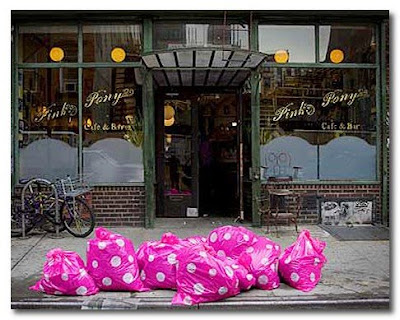 pink polkadot bin bags