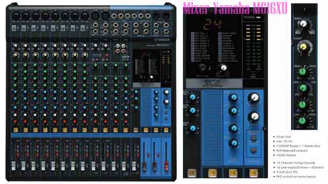 Mixer Yamaha Mg16xu Spesifikasi 16 Channel Untuk Rental Januari 21 Peralatan Sound System