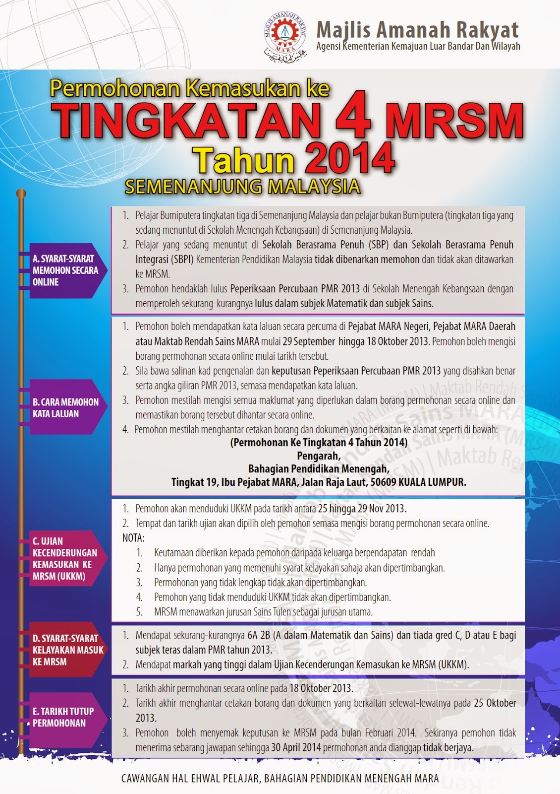 Surat Rayuan Kemasukan Sekolah Berasrama Penuh - Pancing b