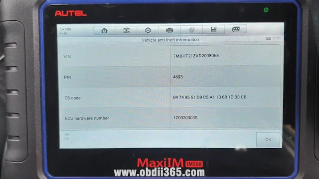 autel-im508-Skoda Octavia 2013 akl-9