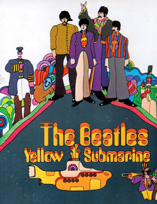 The Beatle Yellow Submarine record album cover bought circa 1970s