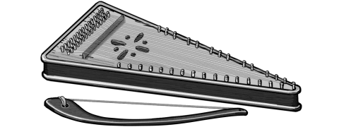 Psaltery : bowed string instrument