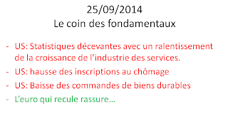 news économiques et boursières 25/09/2014