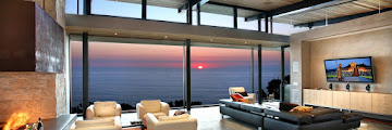 Imaginative Panoramic Ocean View Modern Interior Living Room