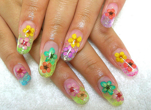 flower nail designs