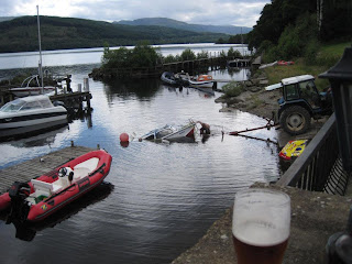 Sunken boat