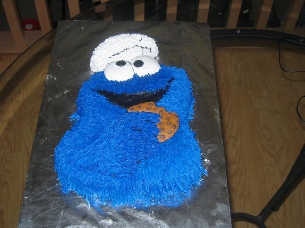 cookie monster cake. Cookie Monster Cake