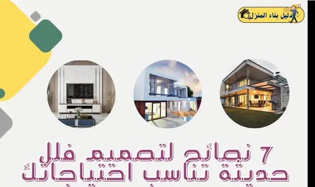 7 نصائح لتصميم فلل حديثة تناسب احتياجاتك