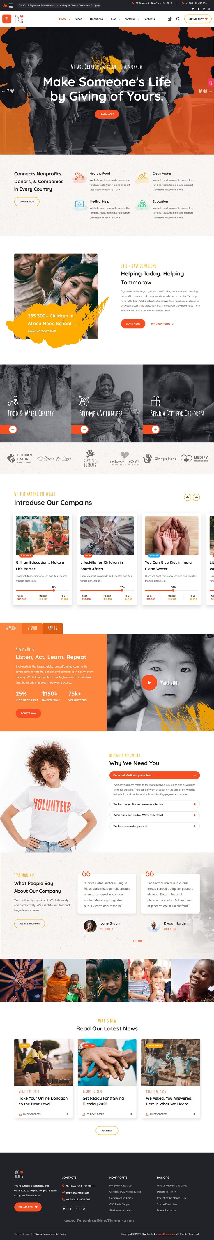 Charity & Donation WordPress Theme