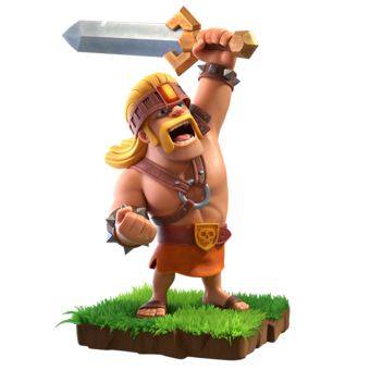 Clash of Clans Super Barbarian PNG