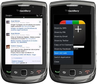descargar aplicacion google  en blackberry