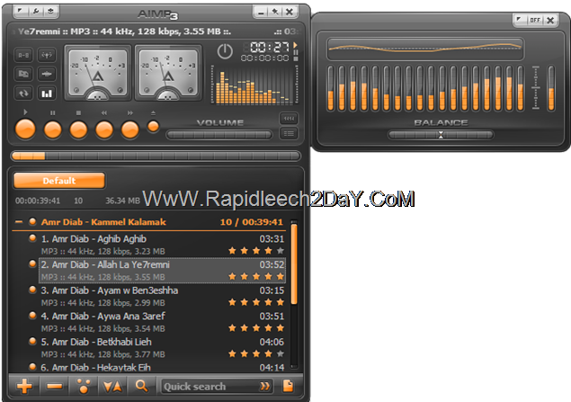Download AIMP v3.10 Build 1072 free Audio Player Released Final - (07.08.2012)