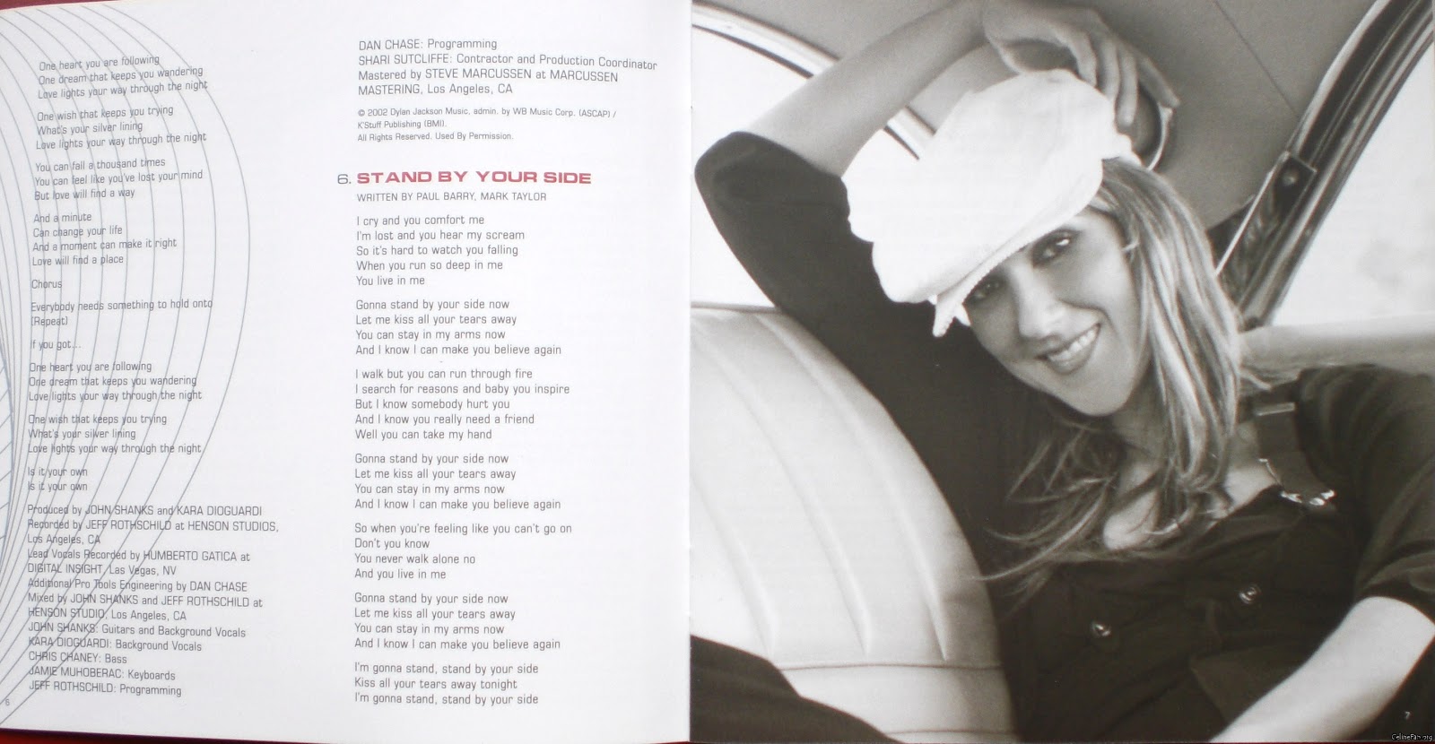 Encarte: Celine Dion - One Heart