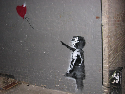 banksy graffiti flower. Unique Graffiti Design