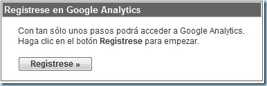 Registrarse en Google Analytics