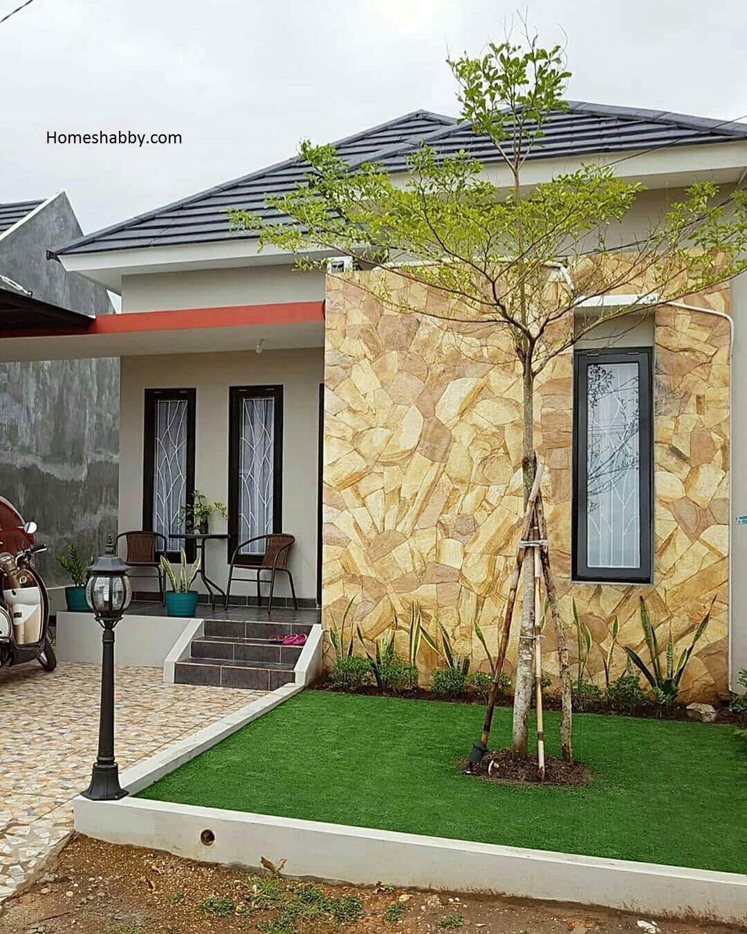 Inspirasi Model Teras Rumah Modern Minimalis Dengan Atap Limasan Homeshabbycom Design Home Plans