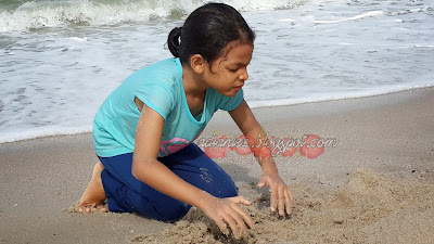 seronoknya mandi laut kat kampung 16