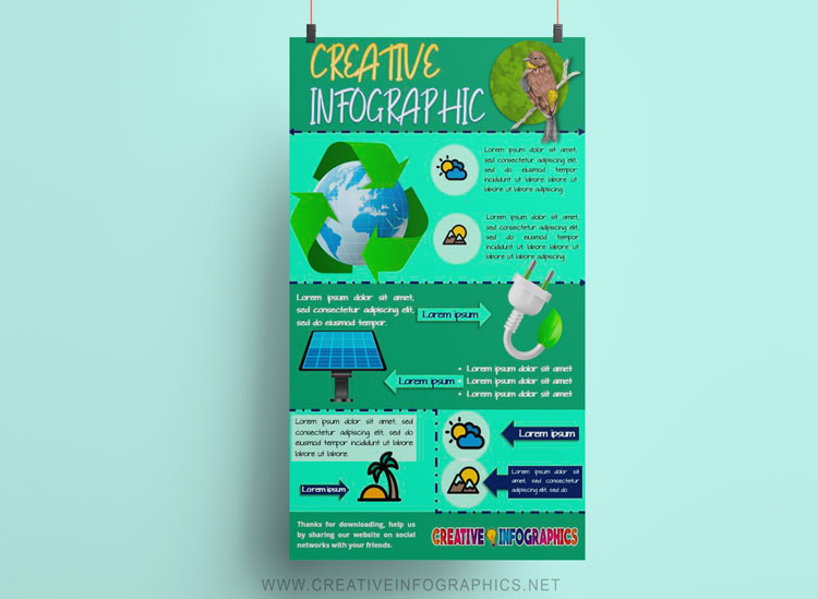 Infographic template for ecological topics