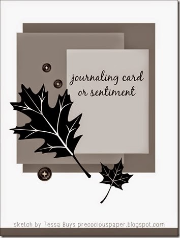 fall card sketch
