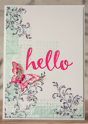 Timeless Textures Butterfly Hello Card - Get the details here