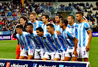 MÁLAGA C. F. - Málaga, España - Temporada 2015-16 - Ochoa, Albentosa, Recio, Miguel Torres, Charles y Weligton; Fornáls, Uche, Chory Castro, Juanpi y Rosales - MÁLAGA C. F. 1 (Juanpi) SPORTING DE GIJÓN 0 - 11/03/2016 - Liga de 1ª División de España, jornada 29 - Málaga, estadio de La Rosaleda