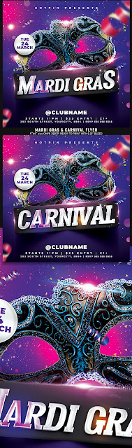  Mardi Gras Carnival Flyer Template