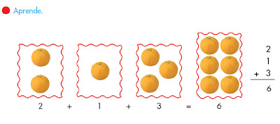 Resultado de imagen de sumas de tres sumandos