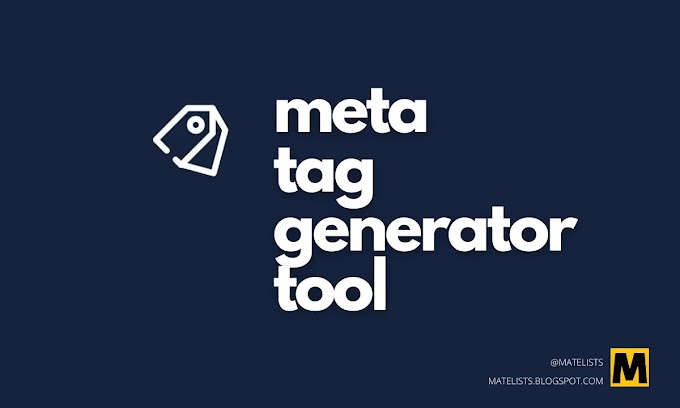 Blogger Meta Tag Generator