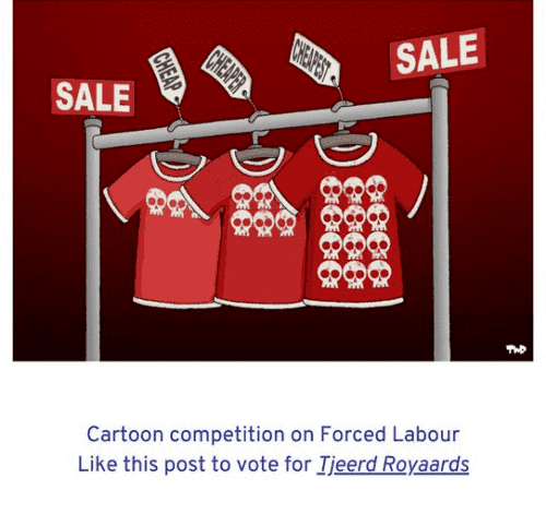 Egypt Cartoon .. Voting begins for the International Cartoon Competition on Forced Labour