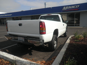 Salvaged bed with new paint on Chevy Silverado Pickup at Almost Everything Auto Body