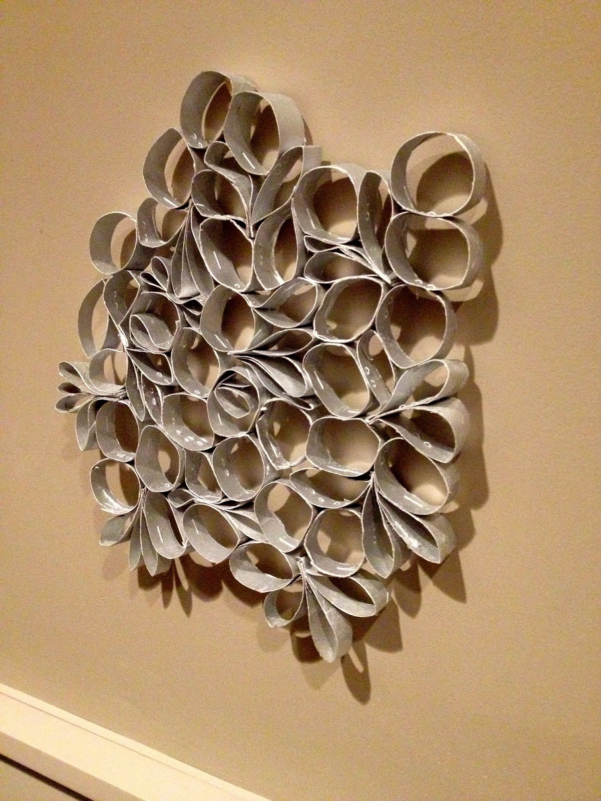 DIY: Paper Towel Roll Wall Art
