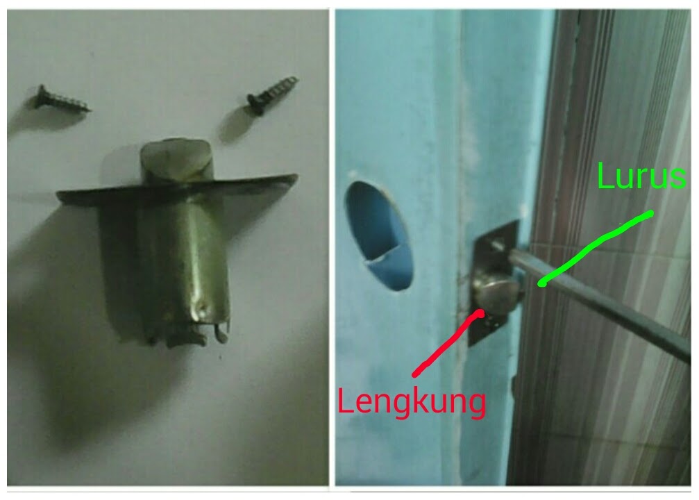 Kerja Sendiri Cara Memasang Kunci Handle Kamar Mandi WC