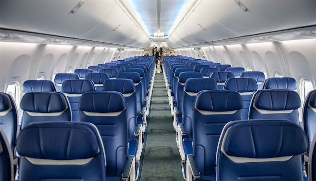Boeing 737 MAX Cabin Interior Front View