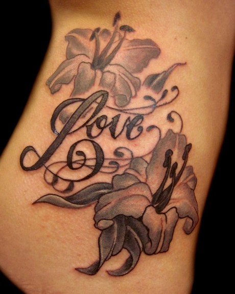 flower rip tattoos for girl