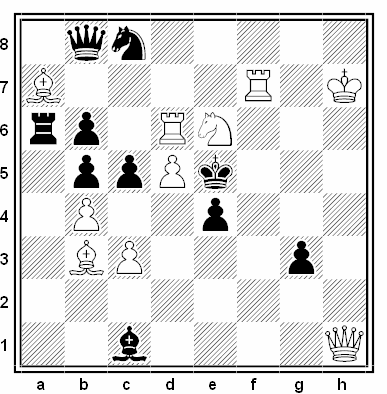 Problema de mate en 2 compuesto por Marco Guida (1º Premio, Memorial H. L. Musante-100, 2017)