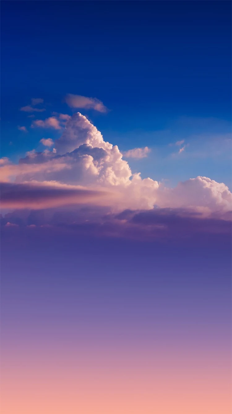 Blue Sky With Clouds iphone Wallpaper